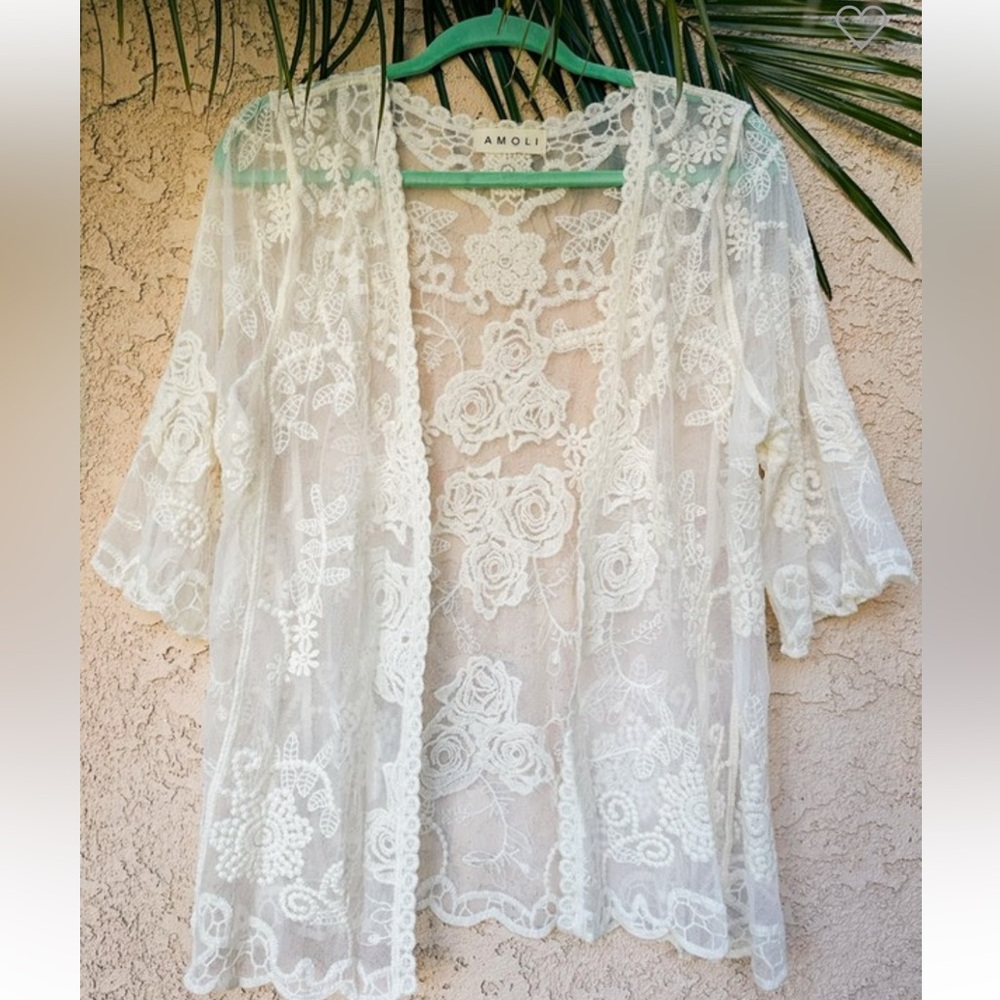Amoli Lace Kimono Cardigan